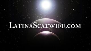 Latina Scat Wife - Nadja using human toilet