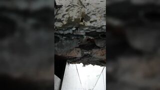 The hospital held a ditch toilet 1