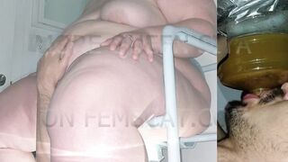 SSBBW Queen Siya - I supervise him to make sure he finishes EVERYTHING this time