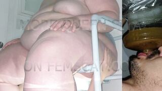 SSBBW Queen Siya - I supervise him to make sure he finishes EVERYTHING this time