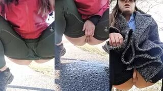 hotgirlmeg - some risky public pissing