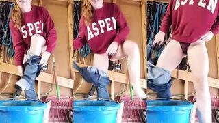 NaughtyRedFarmgirl - I could barely hold...