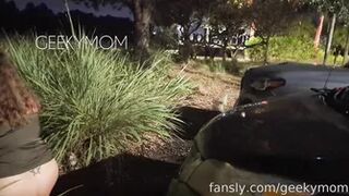 geekymom - Near Car
