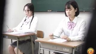 DLEE-714 07 Hidden camera: schoolgirls wet themselves during sermon after beeing caught cheating during class