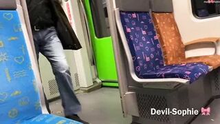 Devil Sophie - Public Latex Piss In The Train Compartment