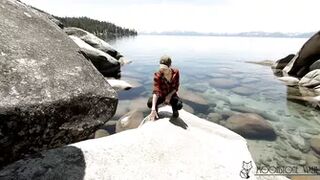 Moonstone Vixen - Pissing with a Beautiful View