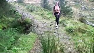 Rebekah - Topless Mountain Trekking