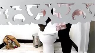 Grandmother, mother, and daughter pee on hidden cam