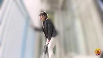 DLEE-615 01 Urine stains spreading on office ladies pants. Peeing desperation and wetting shame.