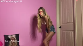 Desperation and Pissing in denim shorts