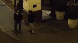 Cheeky Drunk lady does not need a toilet