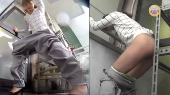 DLSL-190 01 Office ladies wetting panic. Emergency pissing on veranda. VOL.3