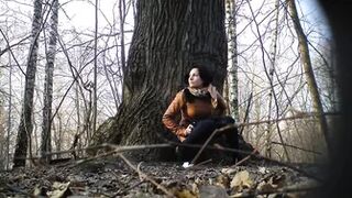 Girls peeing in nature-4 01
