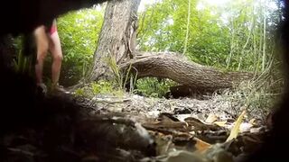 Filmed with a hidden camera,girls pee in nature-2
