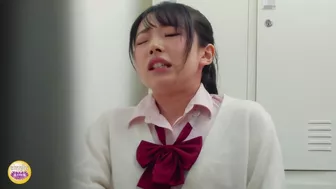 DLSL-494 01 School girls panicky run to restroom for emergency pee!