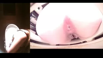 15351516 Nukeru popular model (6) Sold separately Young and cute girl Half-naked and left to see the dick 2 screen multi-editing bonus