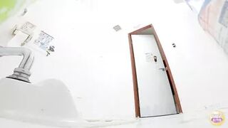 DLSL-438 06 Girls’ school toilet broke down and overflowed with piss. Grossed out urination voyeur