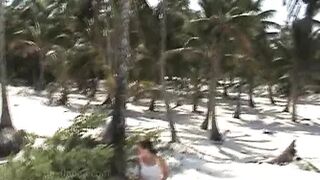 Rebekah - Beach Pee on Bike Ride