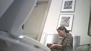 Two girls peeing