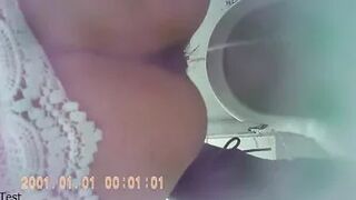 Chinese girlfriend long pee
