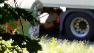 My wife has to pee I watch her for you