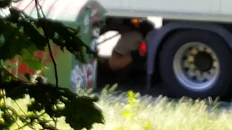 My wife has to pee I watch her for you