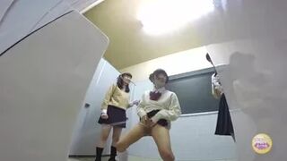 DLSL-123 03 Girls school students pissing standing up in boy’s toilet
