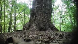 Girls Pissing Near The Tree 2