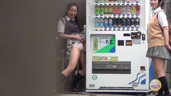 DLSL-021 02 Schoolgirls peeing pranks Mischievous outdoor pissing voyeur