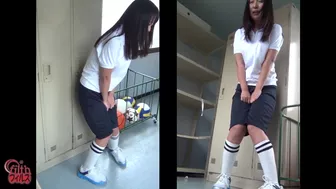 DLFF-136 01 Peeing teens 2 - female school students wetting panties Observing shameful figures of pretty girls
