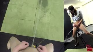 DLFF-188 01 Peeing in the studio - female point of view action camera!