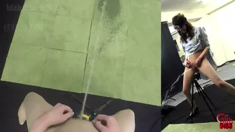 DLFF-188 01 Peeing in the studio - female point of view action camera!