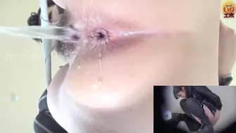 DLEE-041 03 Twitching female anal holes on toilet! Ass crack and urination voyeur