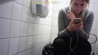 Hidden Camera in Student Toilet - 6