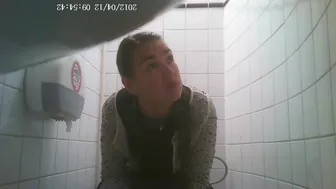 Hidden Camera in Student Toilet - 4