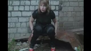 Russian Outdoor Pissing Compilation