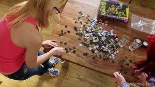 Izzy Delphine + Morgan Blanchette - Jigsaw & two girls