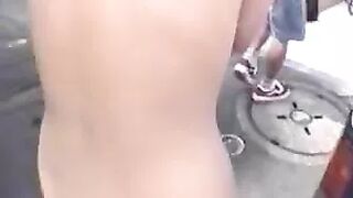 Japanese Nude Outdoor Public Power Pissing