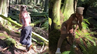 SunnySkye - My first stand and pee outside