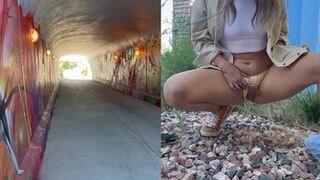 SunnySkye - I had to pee so bad on our little walk...
