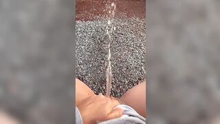 HotPissingWifey - POV power piss