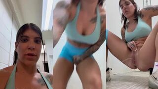 sucha_goodgirl - Super desperate locker room squirt....