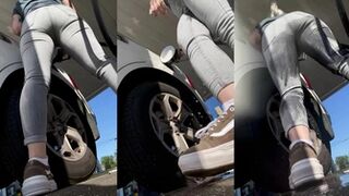 SindriSquirts - Stopped for gas but couldn’t hold it any longer