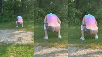 MichelleRayne - Peeing on the golf course today