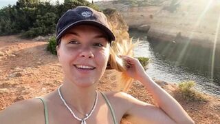 mischagoeswild - Nice seaside cliff pee at sunset