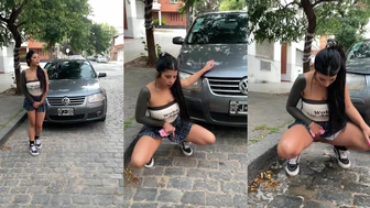 black_ppanther - pee on the street
