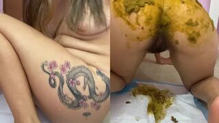 ElleClarkScatQueen - EATING MY SHIT,RUBBING IT ALL OVER MY BODY