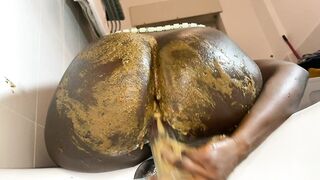 Smutty_Luce - CloseUp FILTHY Scat Masturbation/ Gape Orgasm