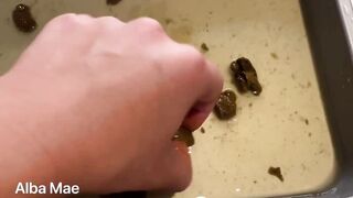 Alba Mae - Constipated enema and showing you my hard shits!