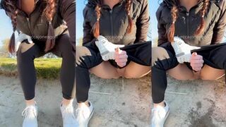 beccajonesgolf - Peeing in the bunker